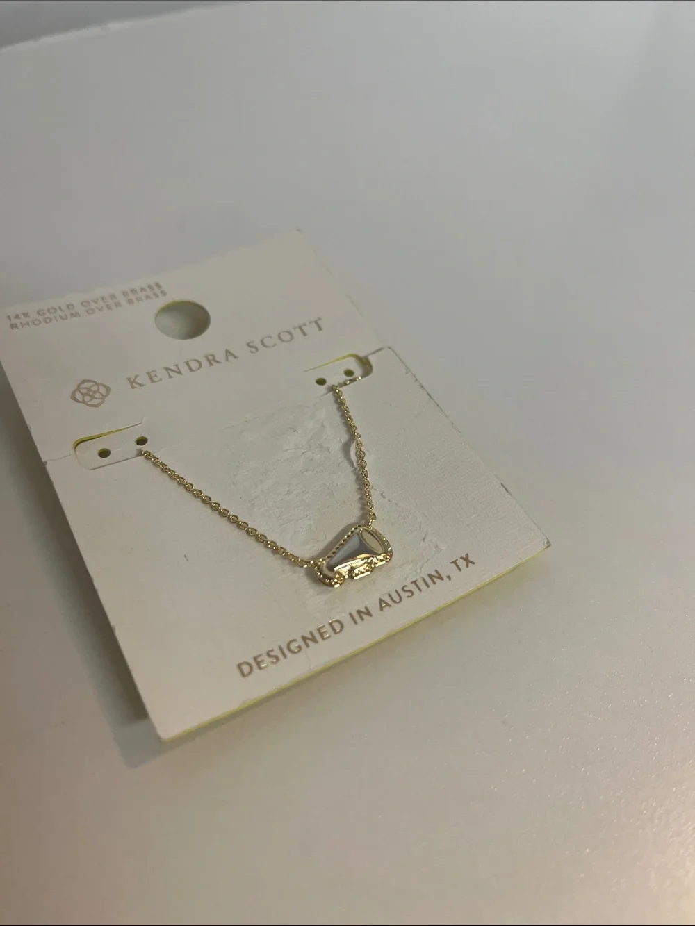 Kendra Scott Metal Cheer Pendant Necklace - Gold/Silver nwt #cheer #kendrascott